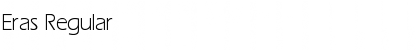 Eras Regular Font Title Preview