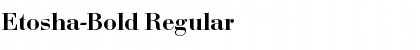 Etosha-Bold Regular Font Title Preview