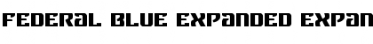 Federal Blue Expanded Expanded Font Title Preview