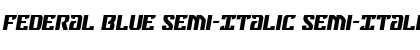 Federal Blue Semi-Italic Semi-Italic Font Title Preview