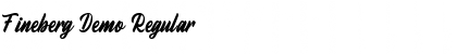 Fineberg Demo Regular Font Title Preview