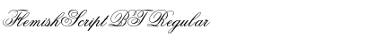 FlemishScript BT Regular Font Title Preview