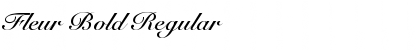 Fleur Bold Regular Font Title Preview