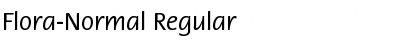 Flora-Normal Regular Font Title Preview