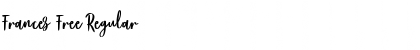 Frances Free Regular Font Title Preview