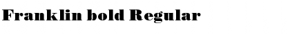 Franklin bold Regular Font Title Preview