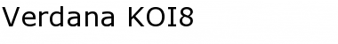 Verdana KOI8 Regular Font Title Preview