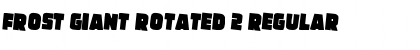 Frost Giant Rotated 2 Regular Font Title Preview