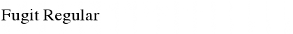 Fugit Regular Font Title Preview