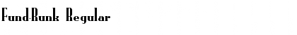 Fund-Runk Regular Font Title Preview