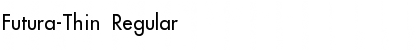 Futura-Thin Regular Font Title Preview