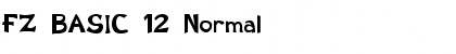 FZ BASIC 12 Normal Font Title Preview