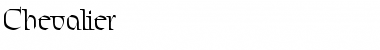 Chevalier Regular Font Title Preview