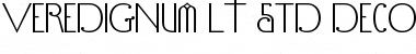 VereDignum LT Std Decorative Regular Font Title Preview