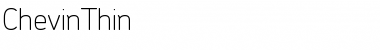 ChevinThin Regular Font Title Preview