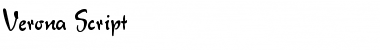 Verona Script Font Title Preview