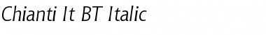 Chianti It BT Italic Font Title Preview