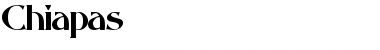 Chiapas Regular Font Title Preview