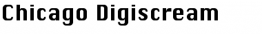 Chicago Digiscream Regular Font Title Preview