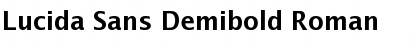 Lucida Sans Demibold Roman Font Title Preview