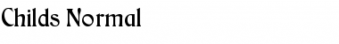 Childs Normal Font Title Preview