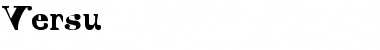 Versu Regular Font Title Preview