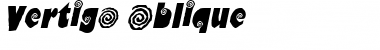 Vertigo Oblique Font Title Preview