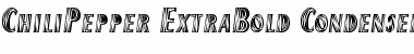 ChiliPepper-ExtraBold Condensed Regular Font Title Preview