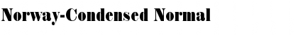 Norway-Condensed Normal Font Title Preview