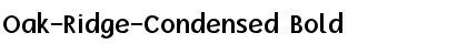 Oak-Ridge-Condensed Bold Font Title Preview