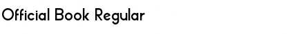 Official Book Regular Font Title Preview
