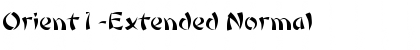 Orient1-Extended Normal Font Title Preview