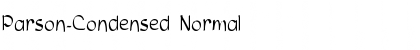 Parson-Condensed Normal Font Title Preview