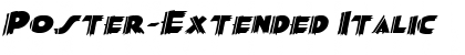 Poster-Extended Italic Font Title Preview