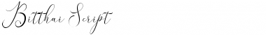 Bitthai Script Regular Font Title Preview