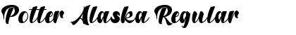 Potter Alaska Regular Font Title Preview