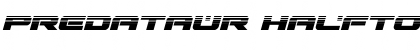 Predataur Halftone Italic Italic Font Title Preview
