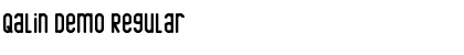 Qalin Demo Regular Font Title Preview