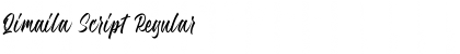 Qimaila Script Regular Font Title Preview