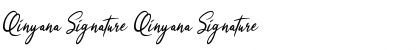 Qinyana Signature Qinyana Signature Font Title Preview