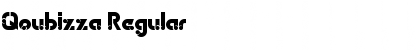 Qoubizza Regular Font Title Preview
