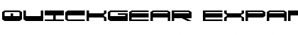 QuickGear Expanded Expanded Font Title Preview