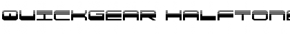 QuickGear Halftone Regular Font Title Preview