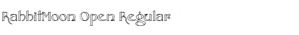 RabbitMoon Open Regular Font Title Preview