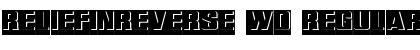 ReliefInReverse Wd Regular Font Title Preview