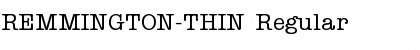 REMMINGTON-THIN Regular Font Title Preview