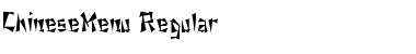ChineseMenu Regular Font Title Preview