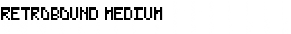RetroBound Medium Font Title Preview