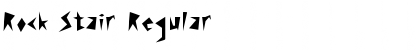 Rock Stair Regular Font Title Preview