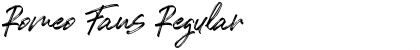 Romeo Fans Regular Font Title Preview